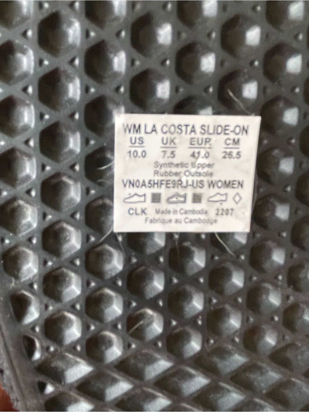 Vans Black Fuzzy Slide Sandals - Picture 5 of 5